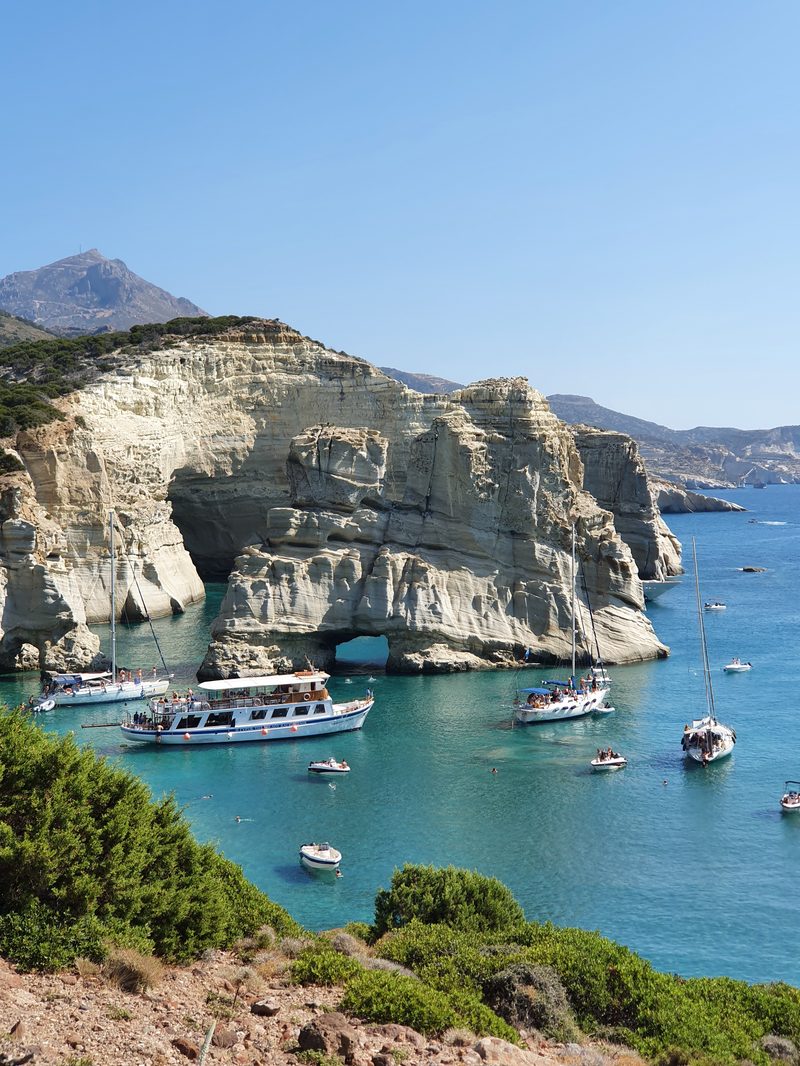 Kleftiko Bay in Milos is a real highlight of visiting the island