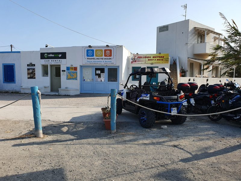 You can find vehicle rentals in Adamas and other bigger towns