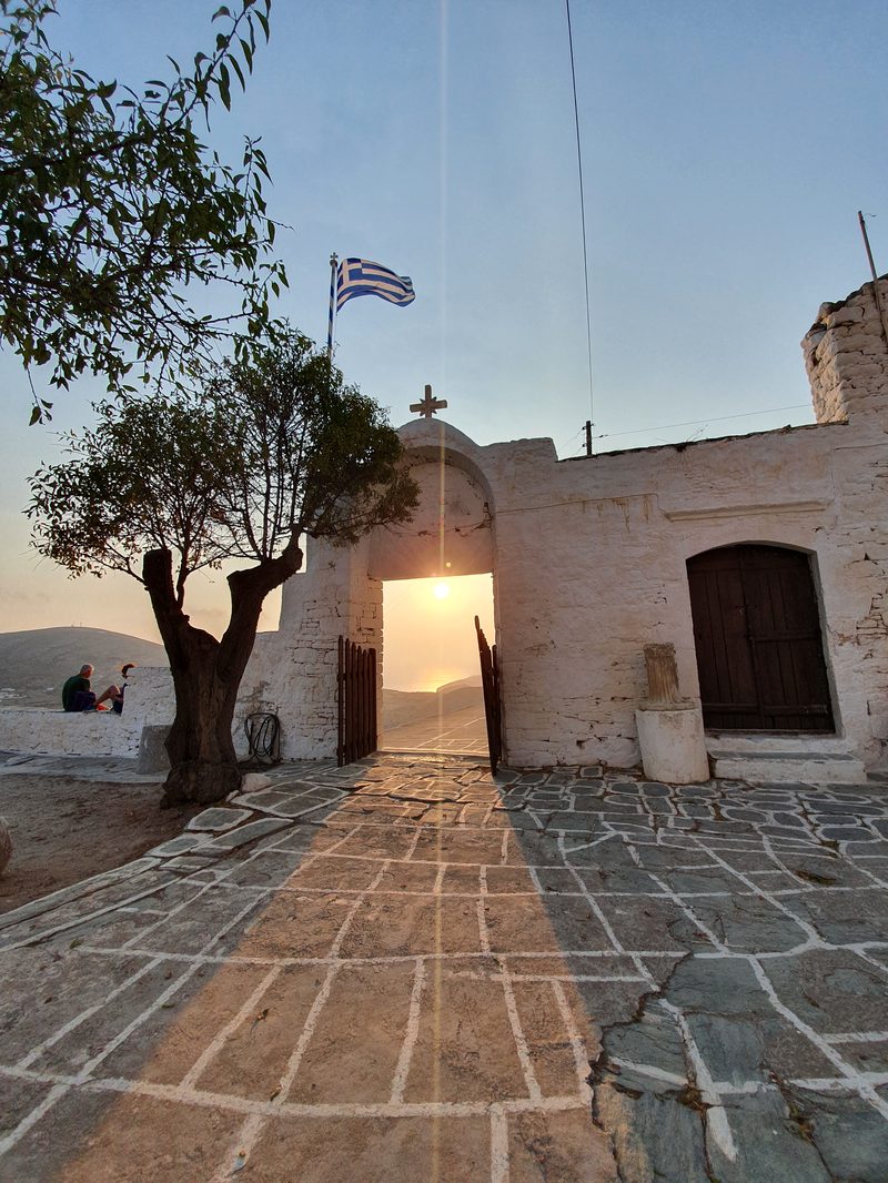 The sunset at Folegandros